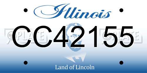 CC42155 Illinois License Plate
