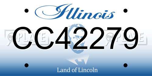 CC42279 Illinois License Plate