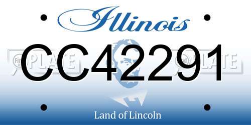 CC42291 Illinois License Plate