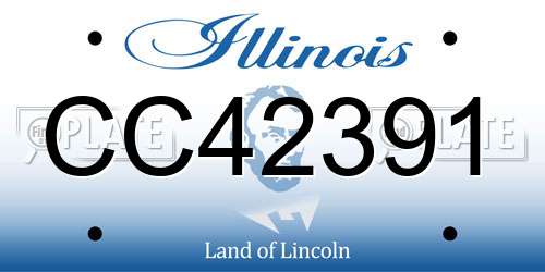 CC42391 Illinois License Plate