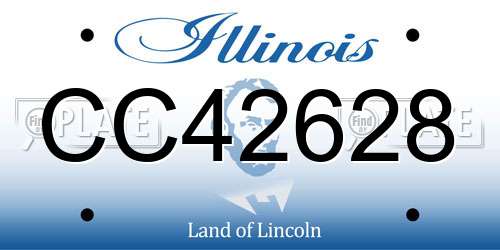 CC42628 Illinois License Plate