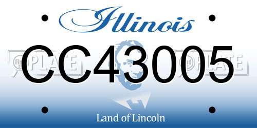 CC43005 Illinois License Plate