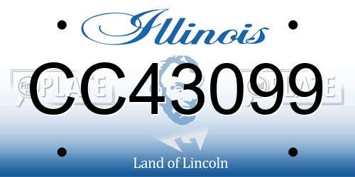 CC43099 Illinois License Plate
