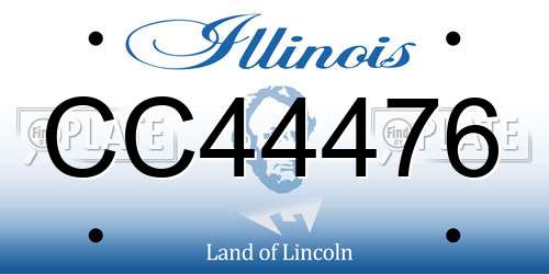 CC44476 Illinois License Plate