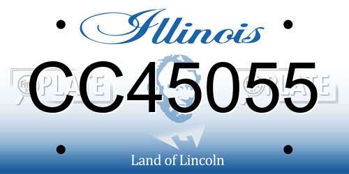 CC45055 Illinois License Plate