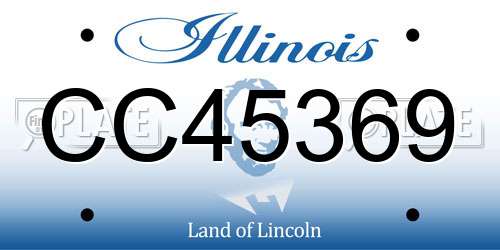 CC45369 Illinois License Plate