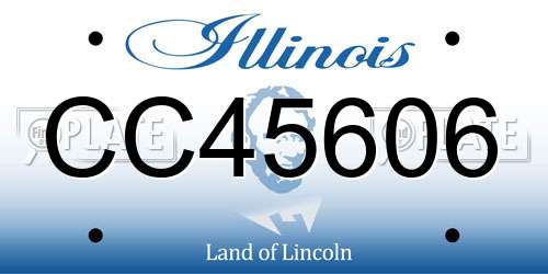 CC45606 Illinois License Plate