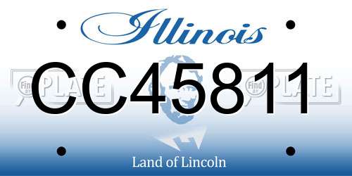 CC45811 Illinois License Plate