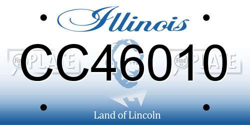 CC46010 Illinois License Plate
