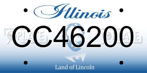 CC46200 Illinois License Plate