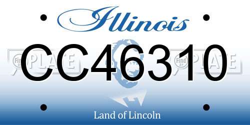 CC46310 Illinois License Plate