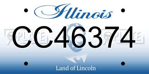 CC46374 Illinois License Plate