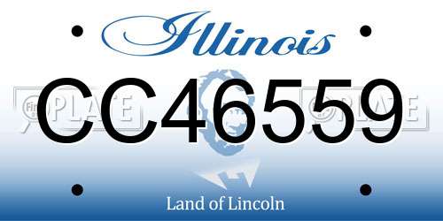 CC46559 Illinois License Plate