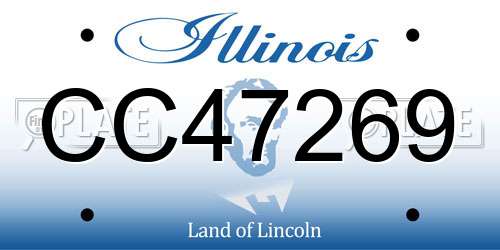 CC47269 Illinois License Plate