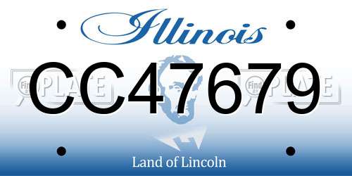 CC47679 Illinois License Plate