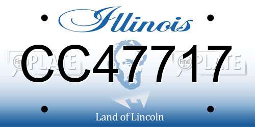 CC47717 Illinois License Plate