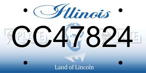 CC47824 Illinois License Plate