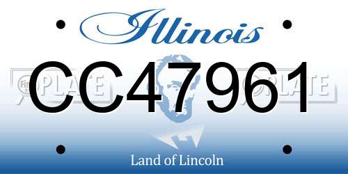 CC47961 Illinois License Plate