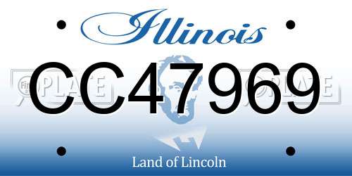 CC47969 Illinois License Plate