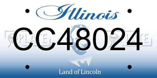 CC48024 Illinois License Plate