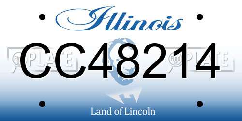CC48214 Illinois License Plate