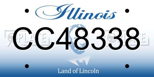 CC48338 Illinois License Plate