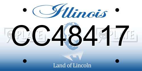 CC48417 Illinois License Plate