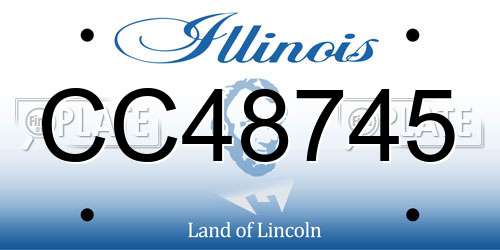CC48745 Illinois License Plate