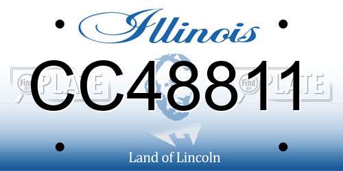 CC48811 Illinois License Plate