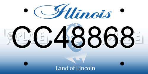CC48868 Illinois License Plate