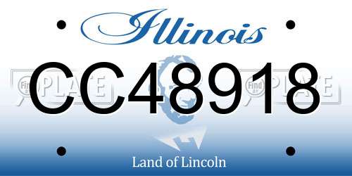 CC48918 Illinois License Plate