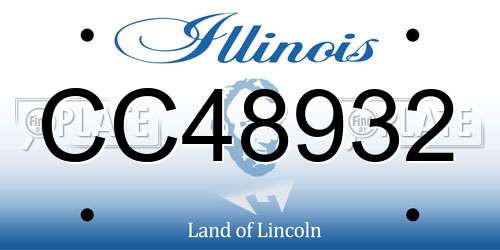 CC48932 Illinois License Plate