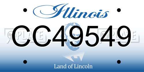 CC49549 Illinois License Plate