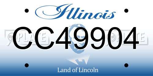 CC49904 Illinois License Plate