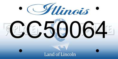 CC50064 Illinois License Plate
