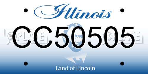 CC50505 Illinois License Plate