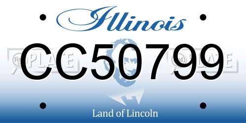 CC50799 Illinois License Plate