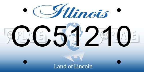 CC51210 Illinois License Plate