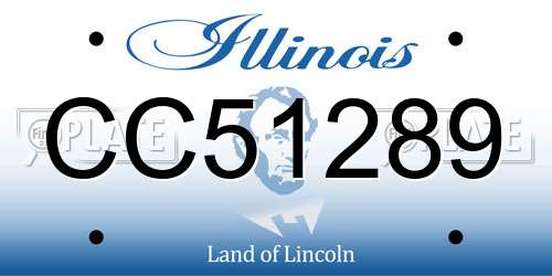 CC51289 Illinois License Plate