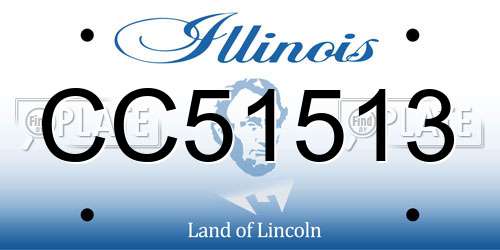 CC51513 Illinois License Plate
