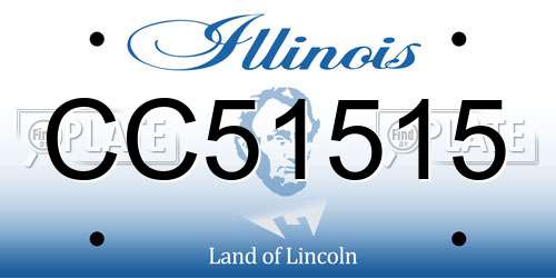 CC51515 Illinois License Plate