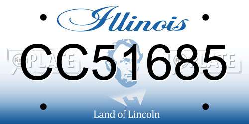 CC51685 Illinois License Plate