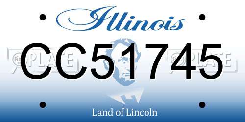 CC51745 Illinois License Plate