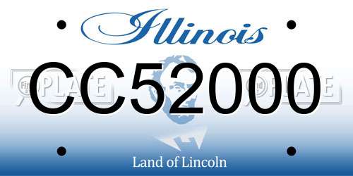 CC52000 Illinois License Plate