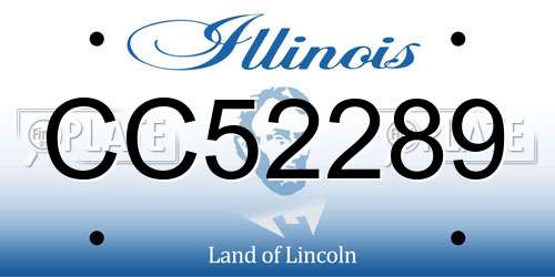 CC52289 Illinois License Plate
