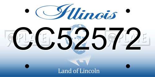 CC52572 Illinois License Plate