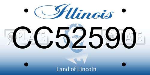 CC52590 Illinois License Plate