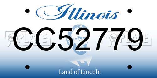 CC52779 Illinois License Plate