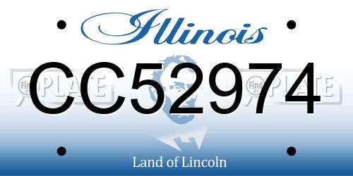 CC52974 Illinois License Plate