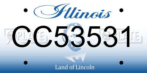 CC53531 Illinois License Plate